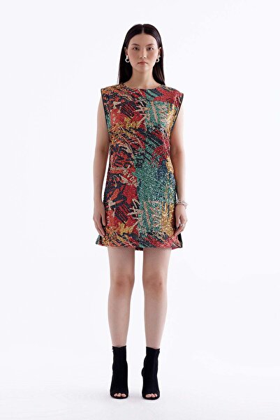 VDR Çok Renkli Elbise 13441