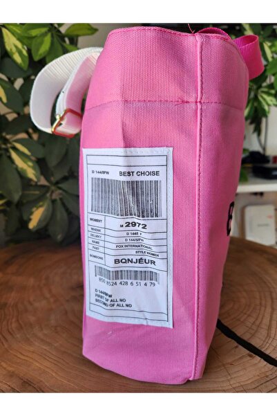 BQNJEUR The B+Bag Uzun Askılı Kanvas Kumaş Omuz Çantası