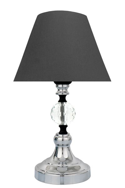 MINIMAL ETICARET VE BILGI TEKNOLOJILERI Omega Crystal Silver Chrome Cone Mini Lampshade