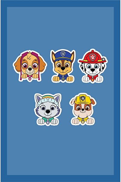 neşeli günlerim Paw Petrol Temalı Dogum Gunu Parti Seti Malzemeleri Cupcake Süsü 20'li