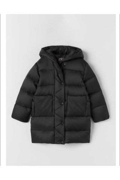 intimo kids siyah şişme çocuk mont