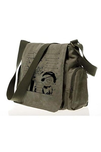 Touz Geantă Messenger verde unisex - Blunt Blunt R&M Printed