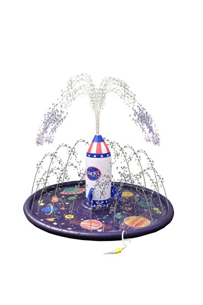 Zigver Fıskıyeli Su Fışkırtan Oyun Matı Su Havuzu Su Kaydırağı 170 cm