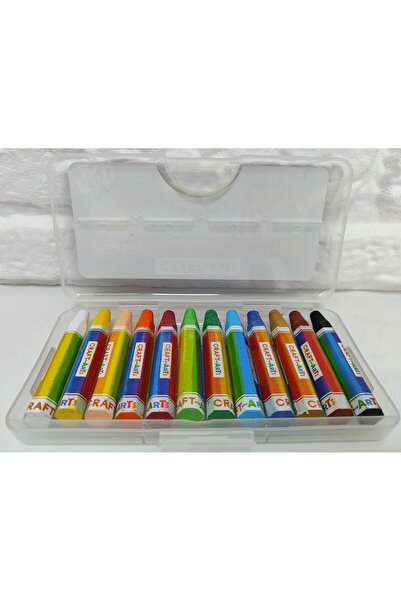 Umix Craft & Arts Plastik Kutulu Yağlı Pastel Boya 12'li