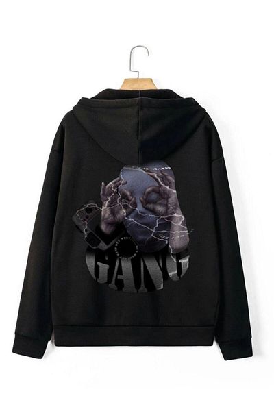 Pisa Art Φούτερ με κουκούλα New Season Gang με στάμπα