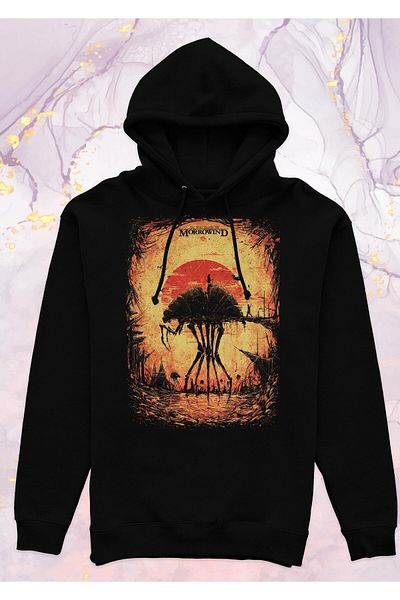 Pisa Art The Elder Scrolls (morrowind) - Silt Strider - Φούτερ με κουκούλα χωρίς τσέπη