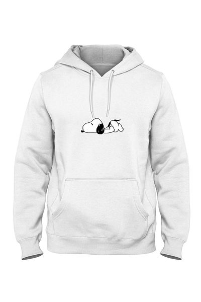 Pisa Art Φούτερ Snoopy με στάμπα καγκουρό με κουκούλα Bll2365