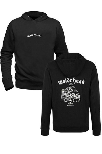 Pisa Art Черен суитшърт с принт отпред и отзад с Motörhead