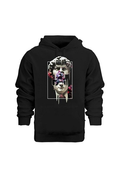 Pisa Art Φούτερ Unisex με στάμπα με μαύρο τριαντάφυλλο