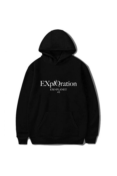 Pisa Art Εξωπλανήτης # 5 Exploration Hooded Μαύρο Unisex Φούτερ