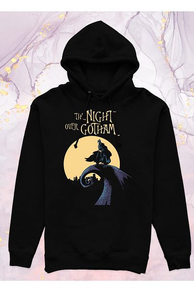 Pisa Art Batman - The Night Over Gotham - Hooded Sweatshirt without Pocket
