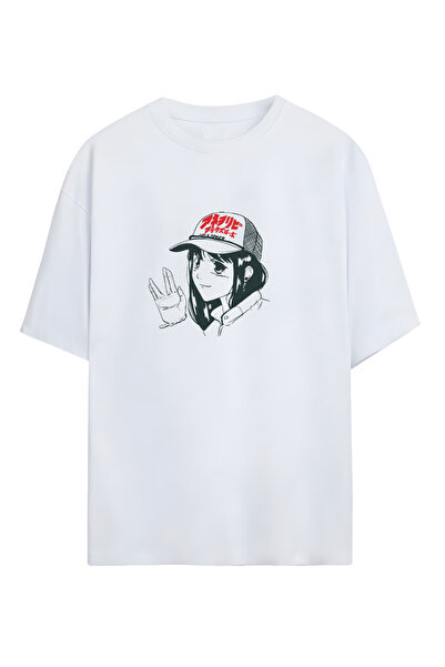 Adrift Air Space - Tricou supradimensionat conceput pentru fata anime