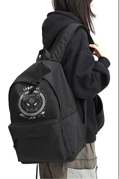 Gofeel Tarot Cat Printed Unisex Backpack GOFEEL