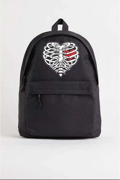 Gofeel Heart Rib Printed Unisex Backpack GOFEEL