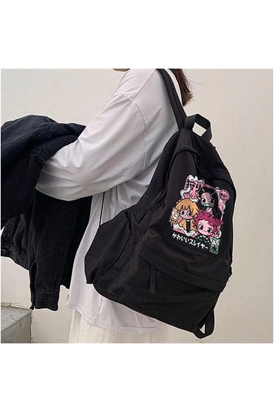 Gofeel Demon Slayer Cover Printed Unisex Backpack GOFEEL