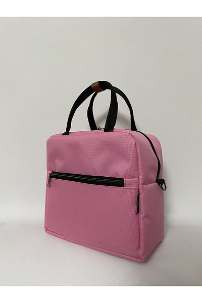 beautiful bag 5L раирана розова висяща термо чанта за обяд