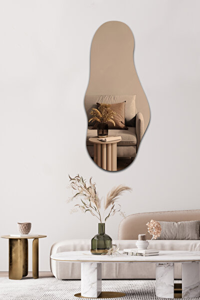 Decorita Salon Duvar Aynası | Bronz Ayna | Havana Tasarım Ayna | 50cm x 115cm