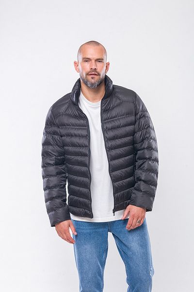 Kevin K237 Men's Black Slim Puffer Jacket