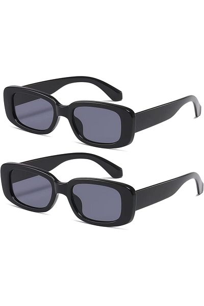 ModaLand New Season Rectangular Sunglasses Set of 2 Opportunity