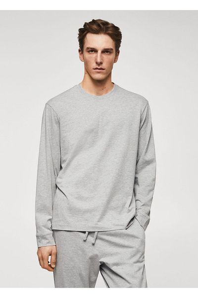 MANGO Man Pyjama-Set aus Baumwolle