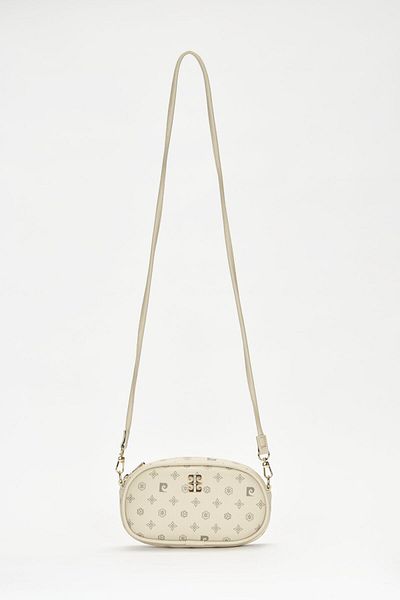 Pierre Cardin Beige Monogram Women's Shoulder Bag 05PO22Y1555