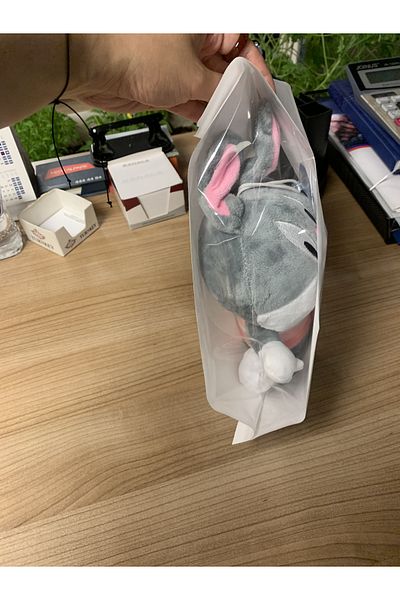 Kraft 10 Pieces 14.5*30 Cm Thank You Logo Gusseted White Gift Package Packaging Liquid Proof Packaging