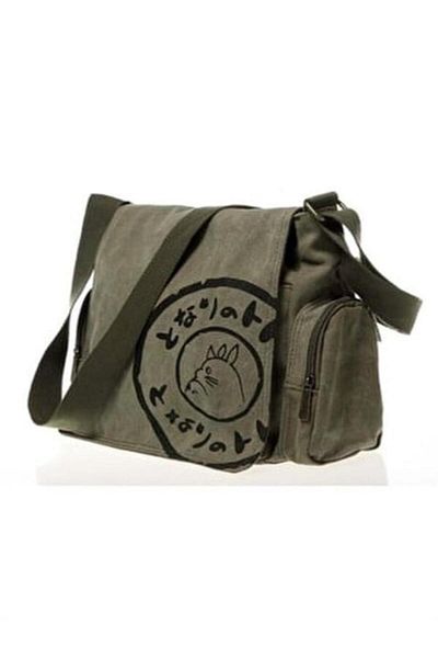 DEEFWEAR Totoro Printed Unisex Green Messenger Bag