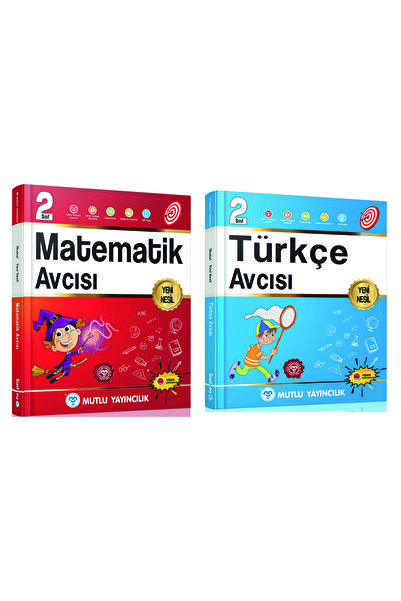 Mutlu Yayıncılık 2.Sınıf Avcı Serisi Türkçe ve Matematik Avcısı Seti Mutlu Yayınları