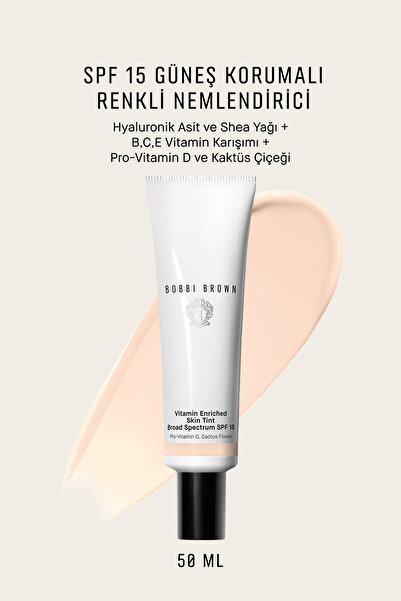 BOBBI BROWN Vitamin Enriched Işıltılı Bitişli Renkli Nemlendirici SPF 15 50 m...