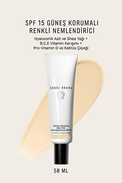 BOBBI BROWN Vitamin Enriched Işıltılı Bitişli Renkli Nemlendirici SPF 15 50 m...
