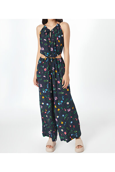 ozze butik Yazlık Günlük Şık Çiçekli Tulum