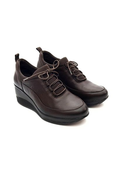 Venüs 2111510K Women's Genuine Leather Wedge Heel Stretch Casual Shoes