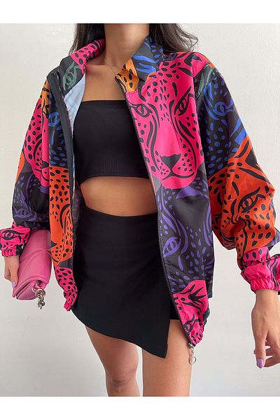 Ezgi Nişantaşı Αδιάβροχο με σχέδιο Oversize με φερμουάρ