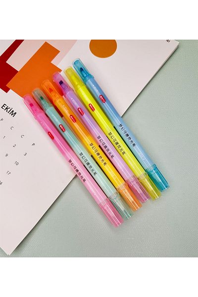 Çılgıntrend 6-Piece Double Sided Felted Erasable Pen Set