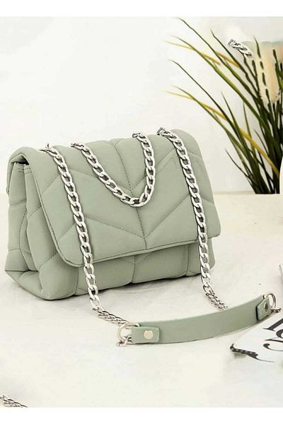 MAC&MOS WOMEN'S MINT GREEN SHOULDER BAG