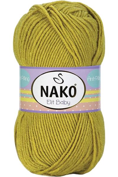 NAKO Elit Baby Πλεκτό Νήμα Τυλιγμένο Πράσινο 6687 - 5 Τεμάχια