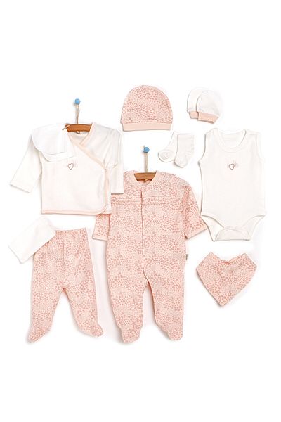 Bebbek Newborn Baby Girl 10Pcs Overalls Hospital Release