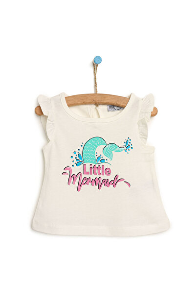 ebebek Hello Baby HelloBaby Basic Baskılı Fırfırlı Tshirt Kız Bebek