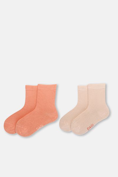 Dagi Puppy Mouth Mädchen Modal Socken 2-teilig