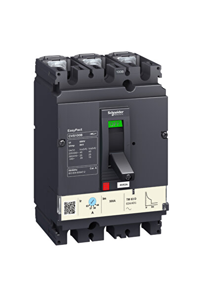 SCHNEIDER Lv510305 3x63a (45-63A) 25ka Termik Manyetik Şalter Cvs100b Tm40d 3p3d