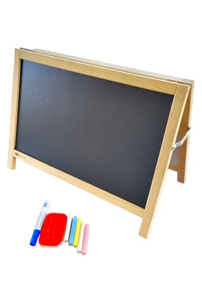 AR MODE Tabletop Children's Blackboard Black and White Double Surface Chalkboard Whiteboard