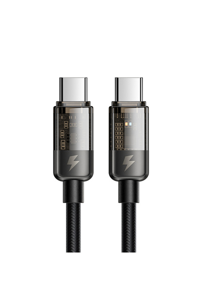 Mcdodo CA-2840 Type-C To Type-C 100W Led Işıklı Power Off Hızlı Data Şarj Kab...