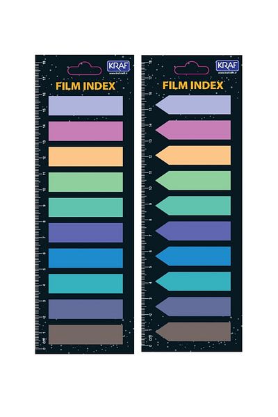 KRAF 3-Pack Clear Film Index Flags Set - 433 Sheets