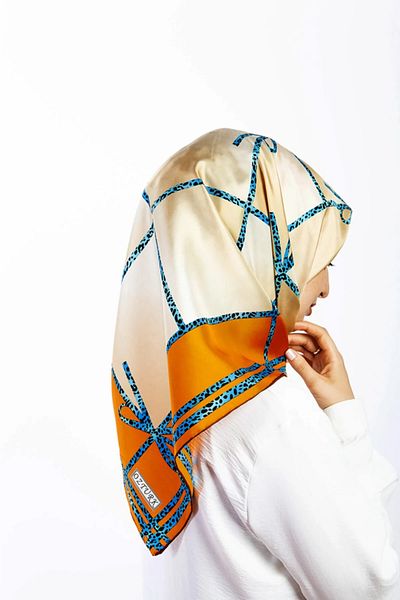 AWAM SILK 90*90 Silk Scarf - 100% Pure