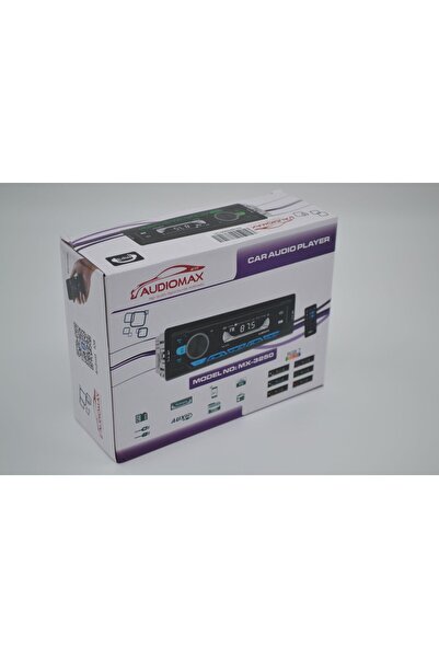 AUDİOMAX Car bt/mp3 player Uyumlu /2 usb 7 renk bluetooth oto teyp MX 3250