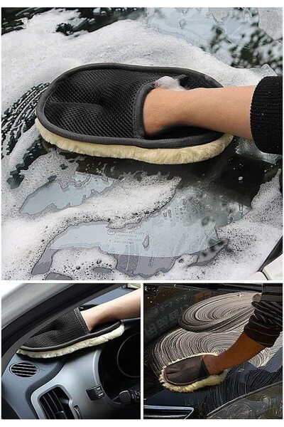 Genel Markalar Hassas Araba Yıkama ve Temizlik Eldiveni, Araçların Piyano Bla...