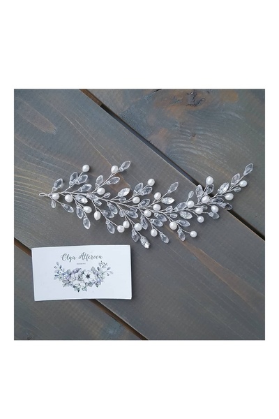 bbays new trend تاج نموذج جانبي من الكريستال مرصع بالأحجار، تاج الزفاف اللؤلؤ...