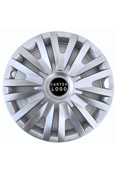 Cartex Citroen C-elysee 15'' Inç Gri 4lü Set Jant Kapağı Çelik Jant Görünümlü