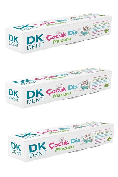 Dermokil DK DENT COCUK DIS PASTE NATURAL ALOE VERA AND CARNIVAL OZLU-50 ML X 3 PIECES