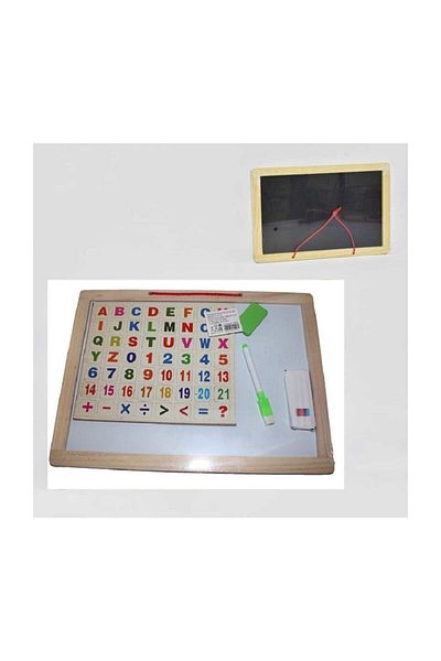 Keskin Hediyelik Educational Magnetic Wooden Blackboard Double Sided Table
